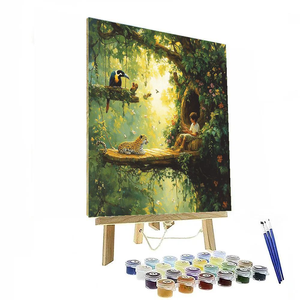 Antonio Jungle Room Animal Chat Disney Inspired Numbered painting kits