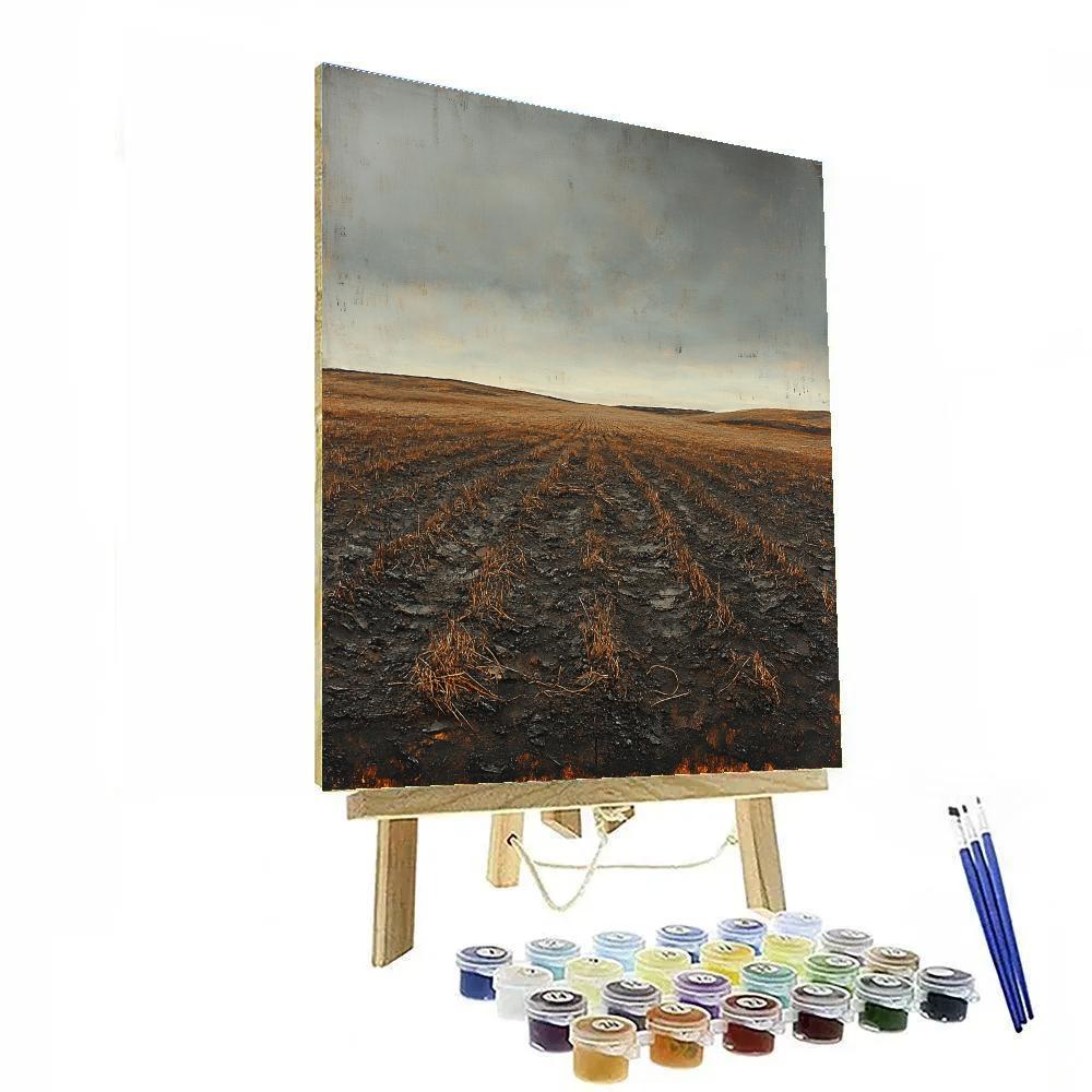 Anselm Kiefer Inspired Wasteland Numbered painting kits
