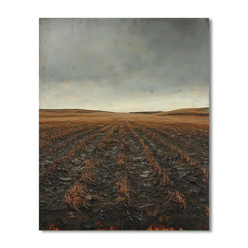 Anselm Kiefer Inspired Wasteland Numbered painting kits