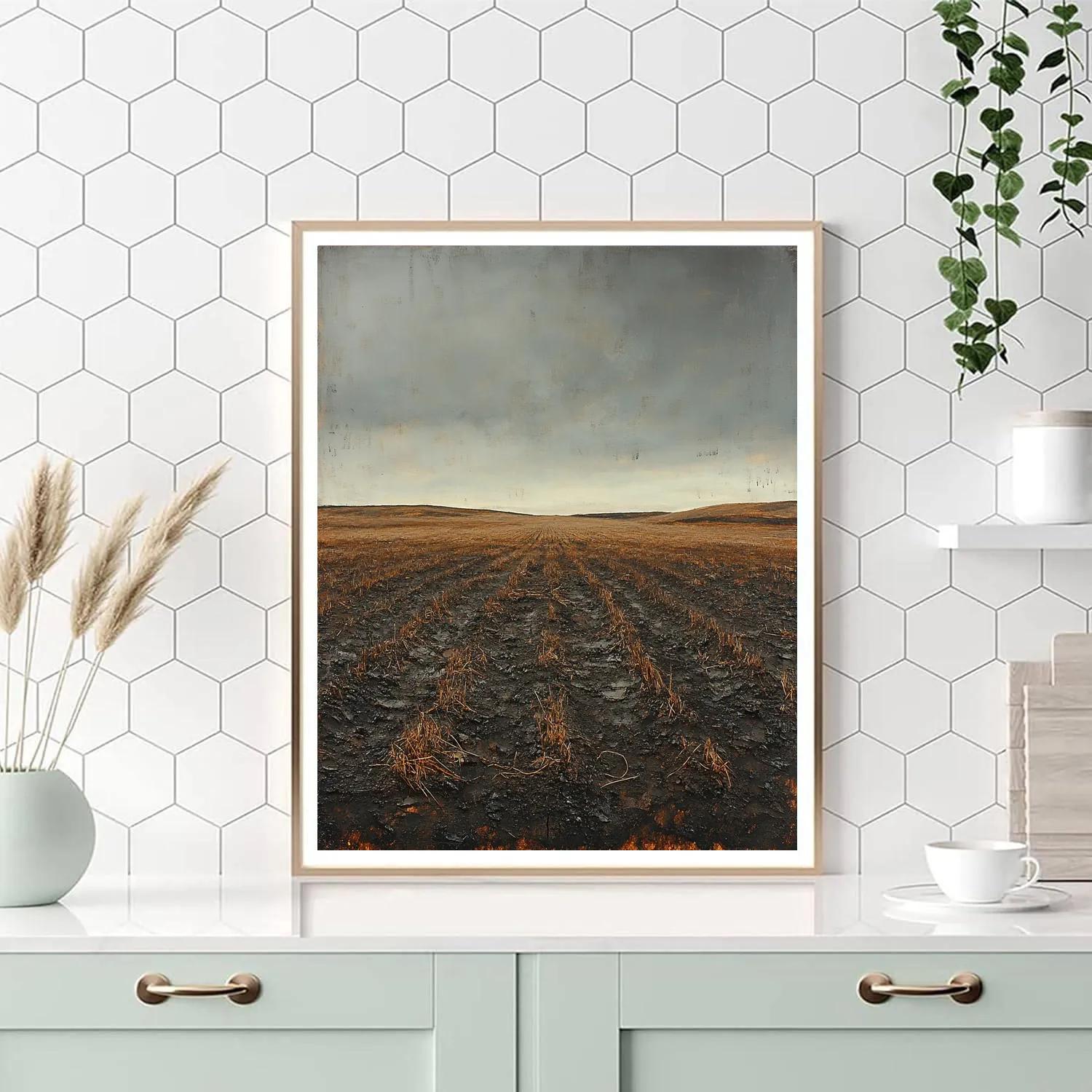 Anselm Kiefer Inspired Wasteland Numbered painting kits