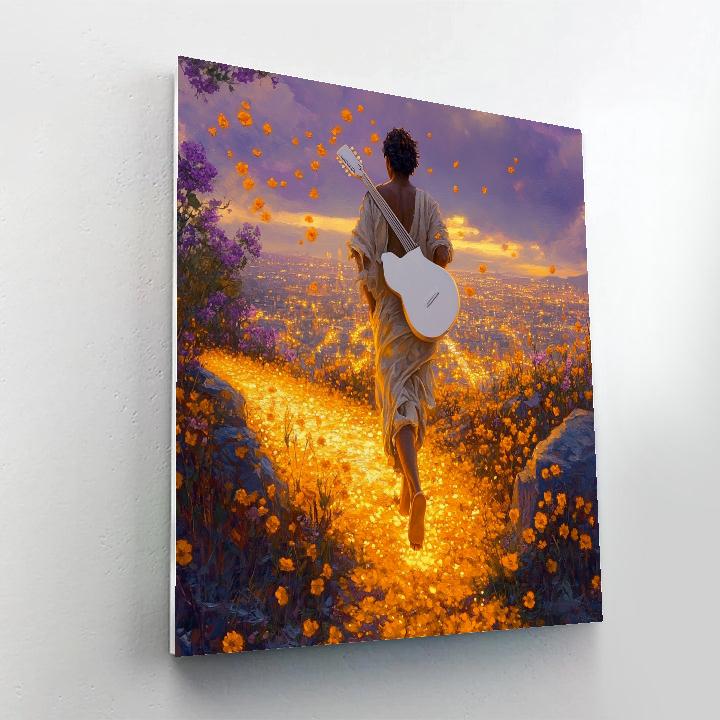 Hector Guitar Bridge Twilight Stroll Disney Inspired paint by numbers