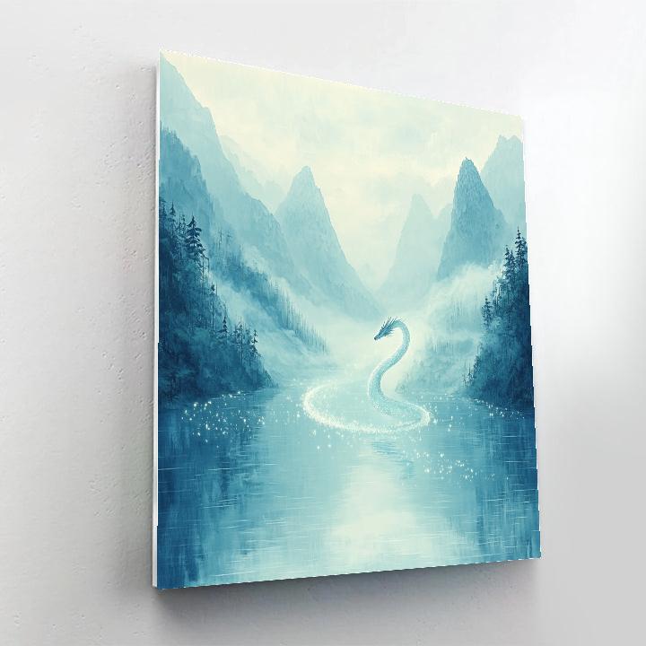 Sisu Misty River Cloud Glide Disney Inspired Number painting