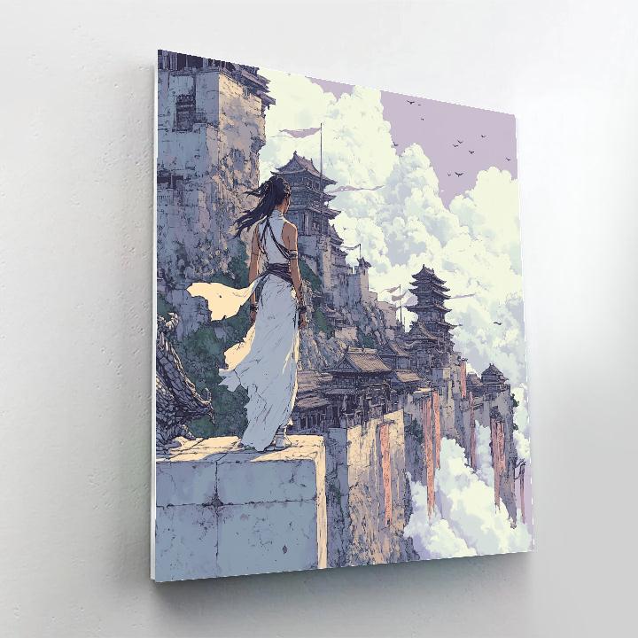 Namaari Dragon Temple Rampart Watch Disney Inspired paint by numbers