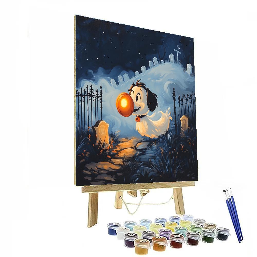 Zero Graveyard Lantern Chase Disney Inspired painting number kit