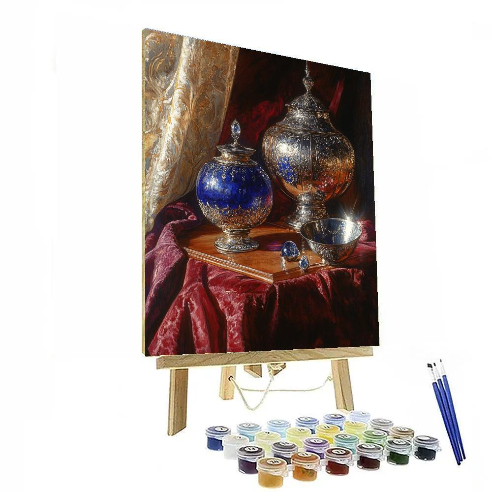 Jan Van Eyck Inspired Jewel Box paint by numbers