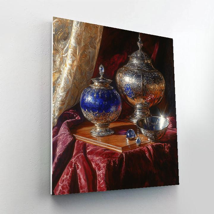 Jan Van Eyck Inspired Jewel Box paint by numbers