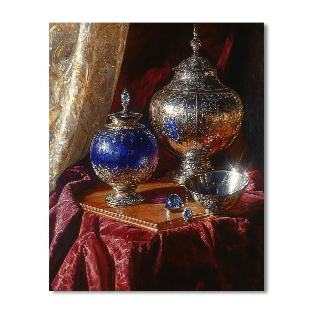 Jan Van Eyck Inspired Jewel Box paint by numbers