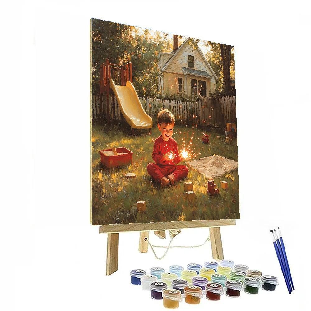 Jack Jack Backyard Power Spark Play Disney Inspired Painting by numbers kit