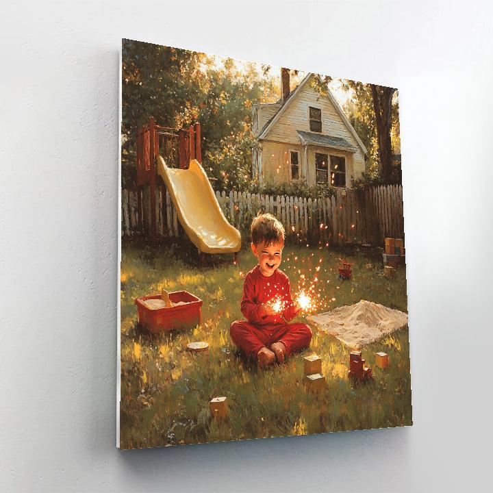 Jack Jack Backyard Power Spark Play Disney Inspired Painting by numbers kit