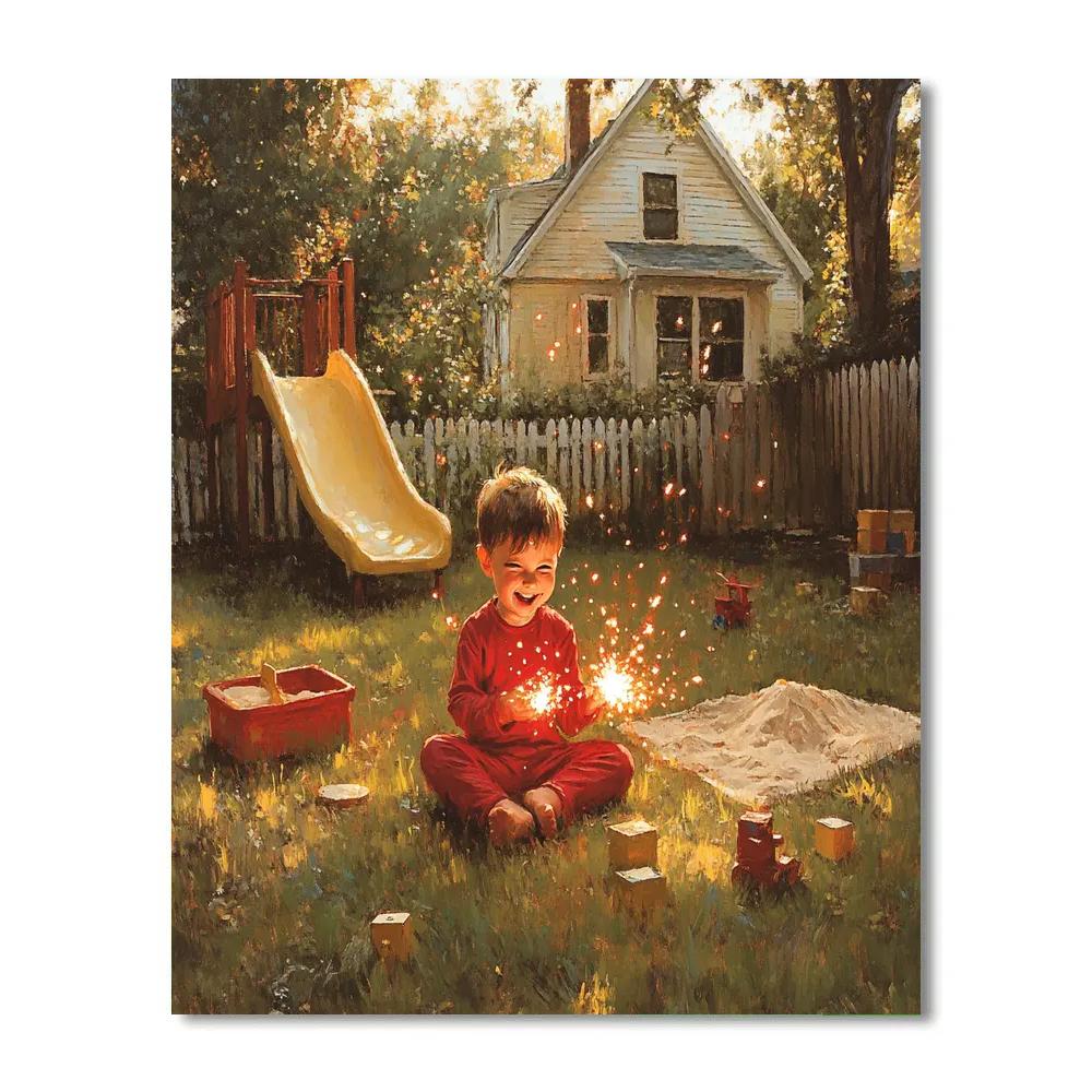 Jack Jack Backyard Power Spark Play Disney Inspired Painting by numbers kit