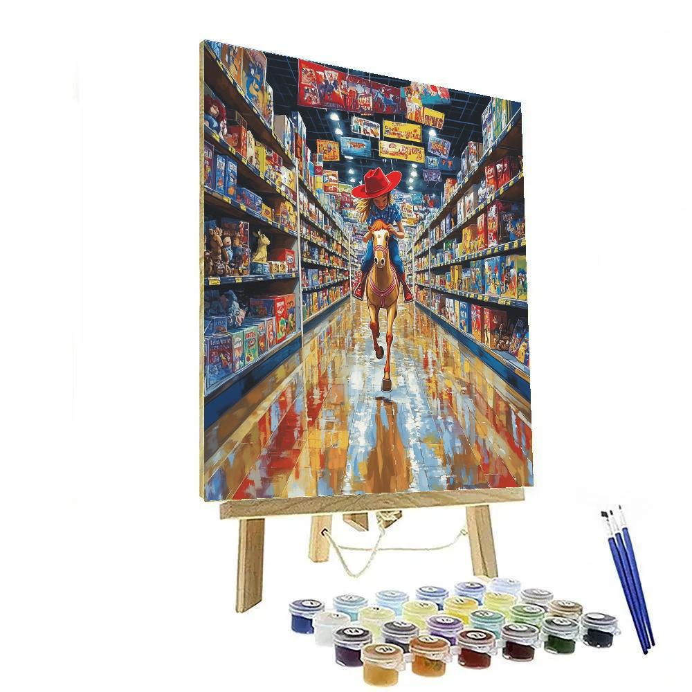 Jessie Toy Barn Roundup Aisle Disney Inspired Painting by numbers kit