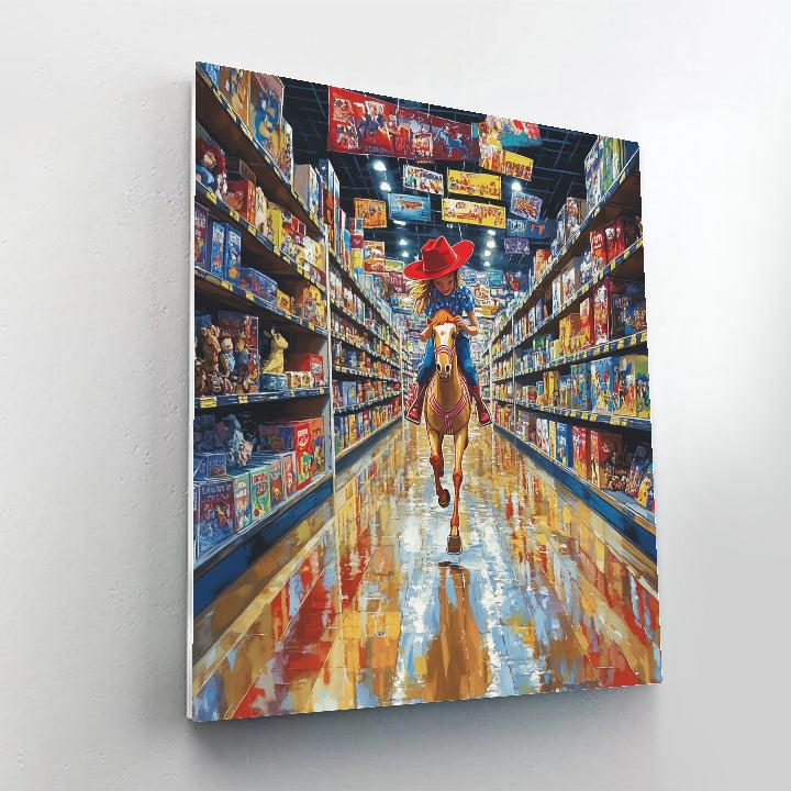 Jessie Toy Barn Roundup Aisle Disney Inspired Painting by numbers kit