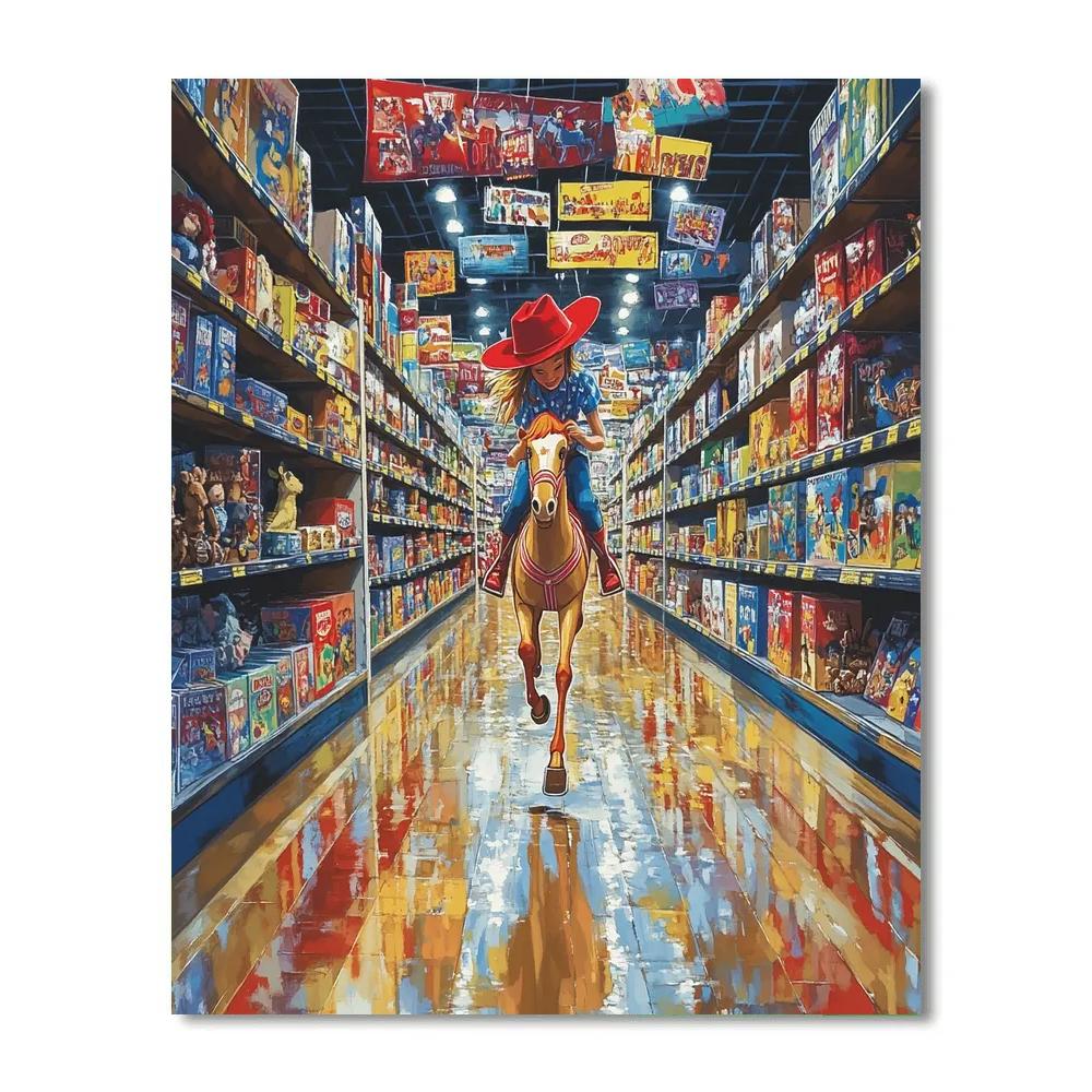 Jessie Toy Barn Roundup Aisle Disney Inspired Painting by numbers kit