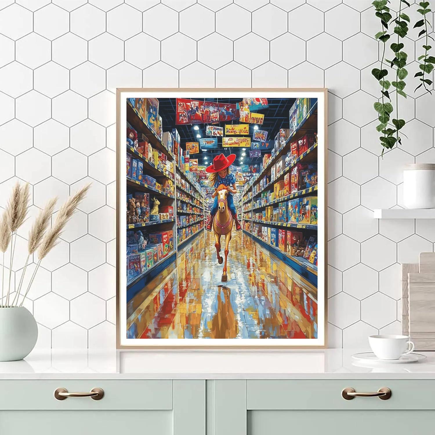 Jessie Toy Barn Roundup Aisle Disney Inspired Painting by numbers kit