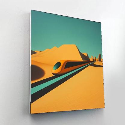 Salvador Dali Inspired Desert Train Paint by numbers art