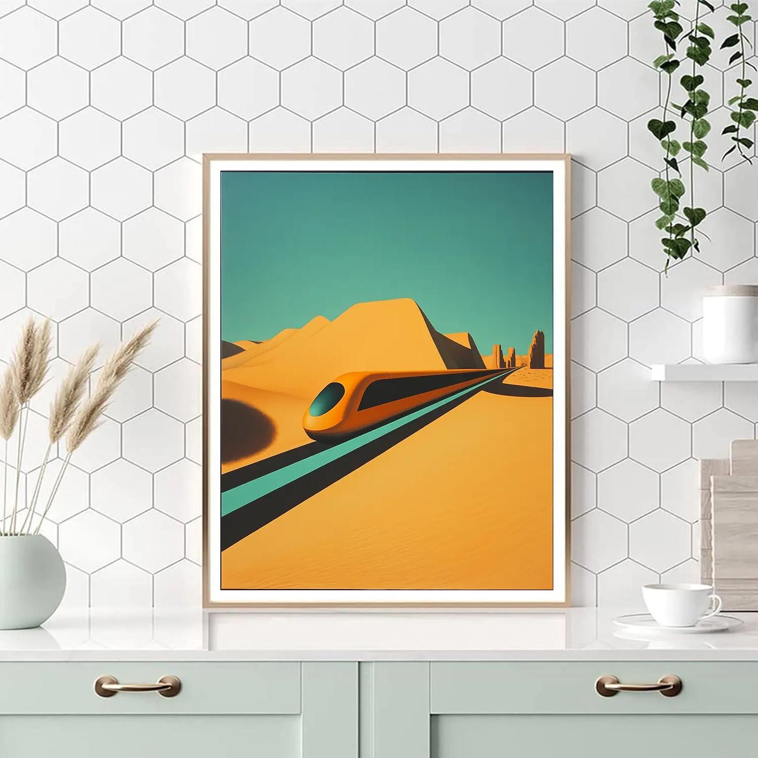 Salvador Dali Inspired Desert Train Paint by numbers art