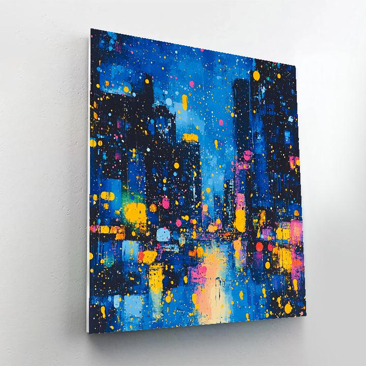 Jackson Pollock Inspired Rain Of Lights Painting by numbers kit