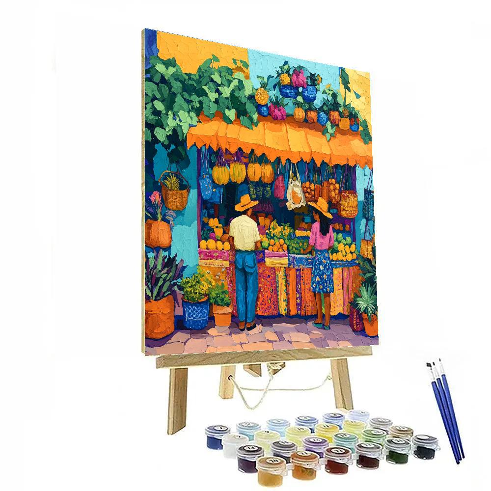 Henri Matisse Inspired Citrus Stall paint by numbers