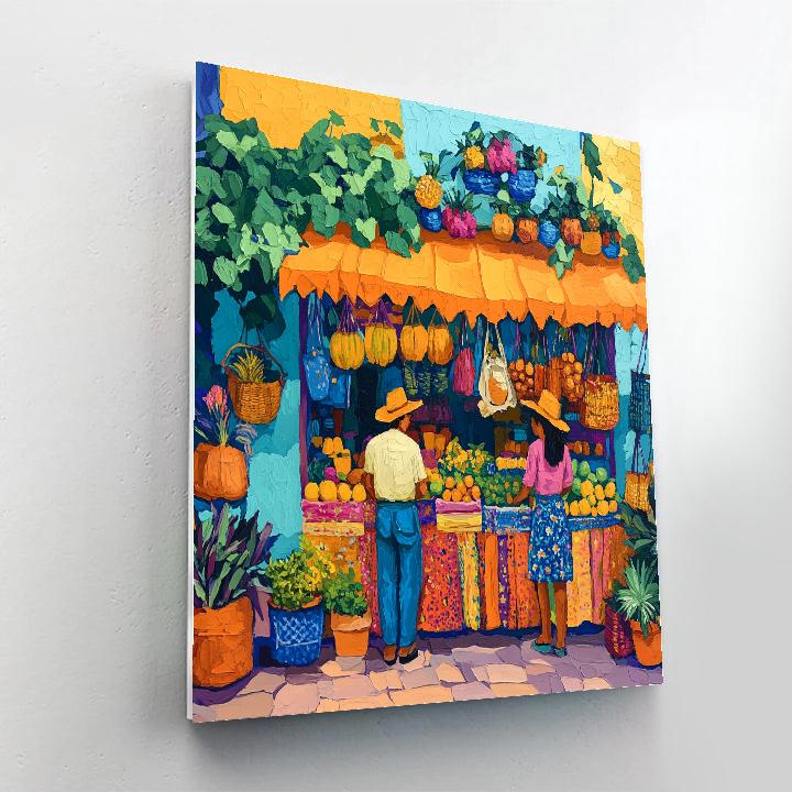 Henri Matisse Inspired Citrus Stall paint by numbers