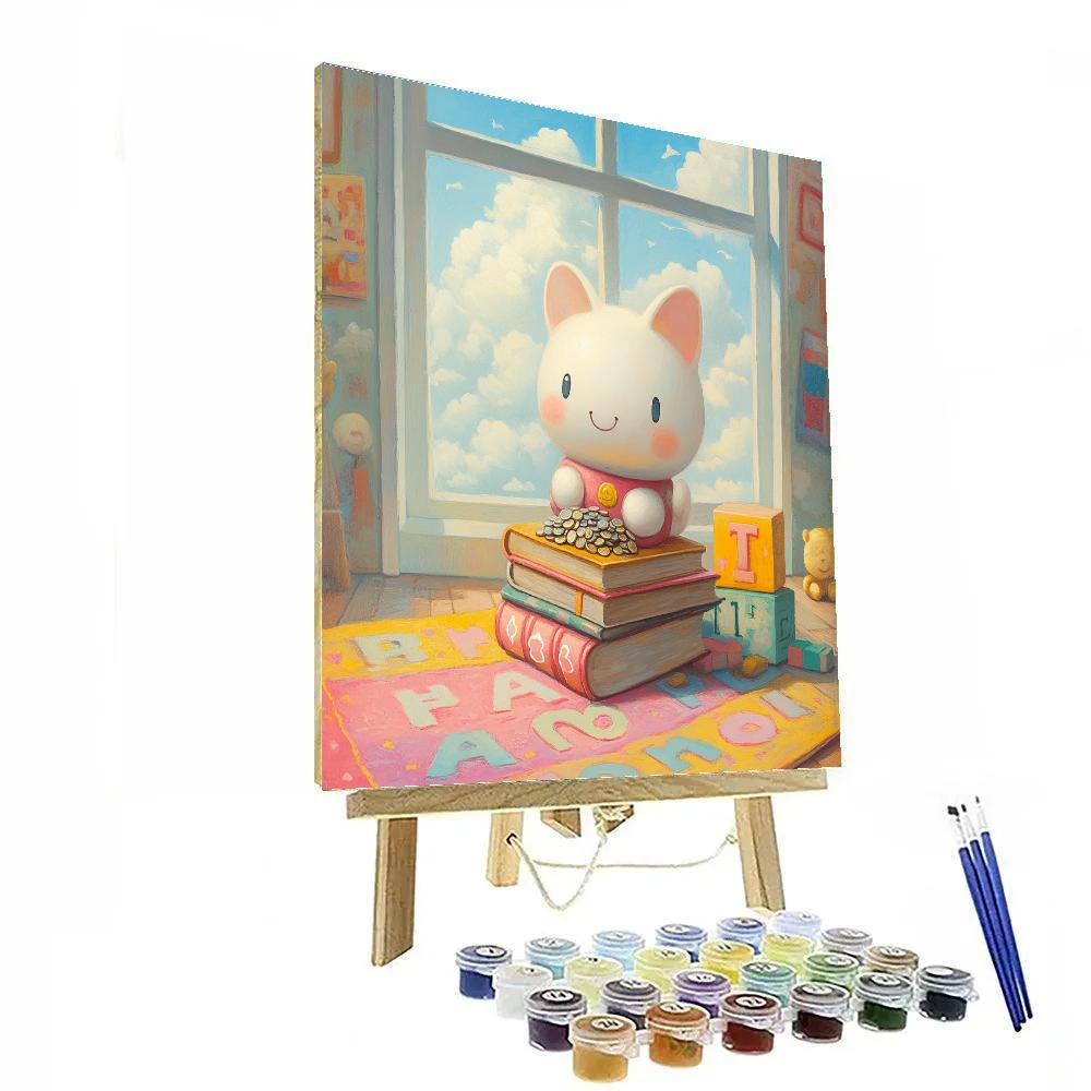 Hamm Toy Room Coin Bank Stack Disney Inspired Paint by numbers kits