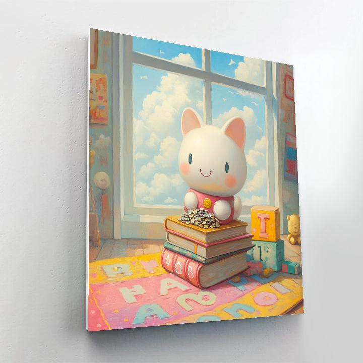 Hamm Toy Room Coin Bank Stack Disney Inspired Paint by numbers kits