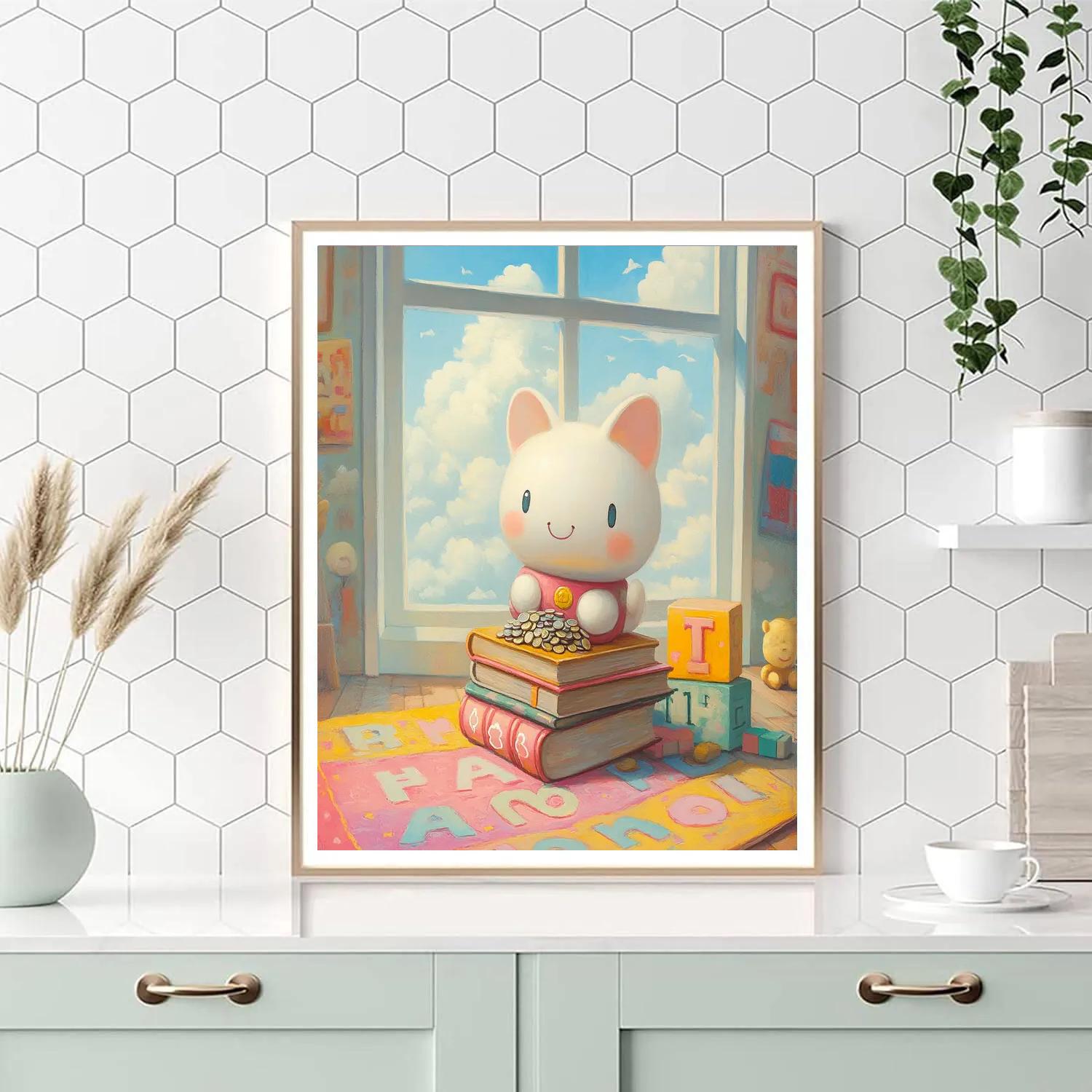 Hamm Toy Room Coin Bank Stack Disney Inspired Paint by numbers kits