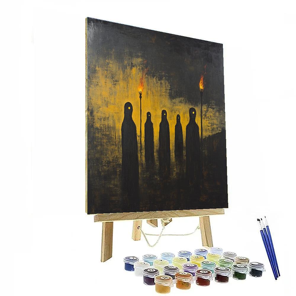 Goya Inspired Nocturne Of Masks DIY paint by numbers