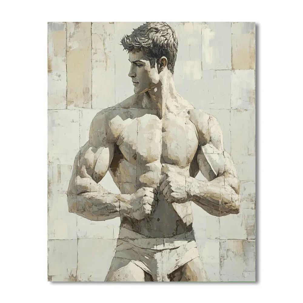 Michelangelo Inspired Study Of Motion painting number kit