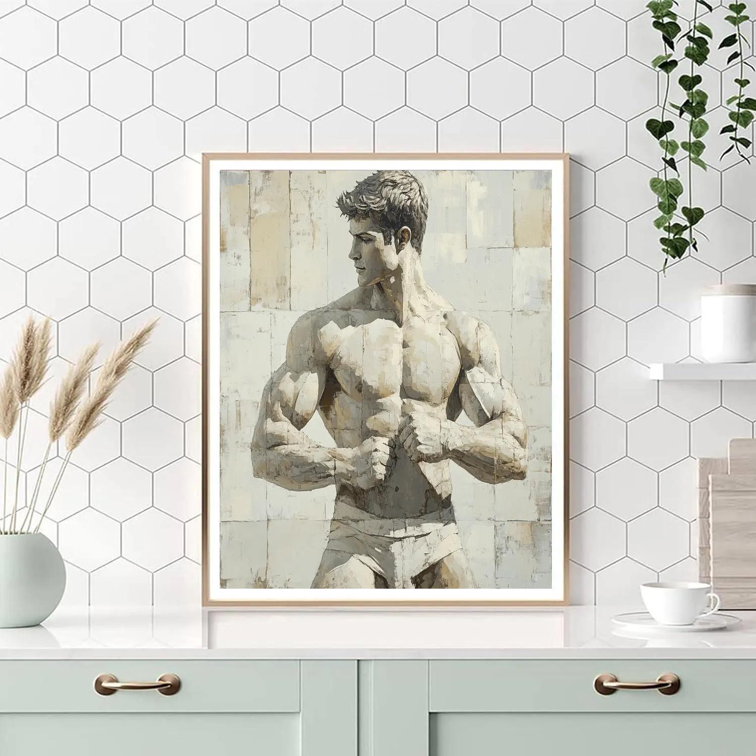 Michelangelo Inspired Study Of Motion painting number kit