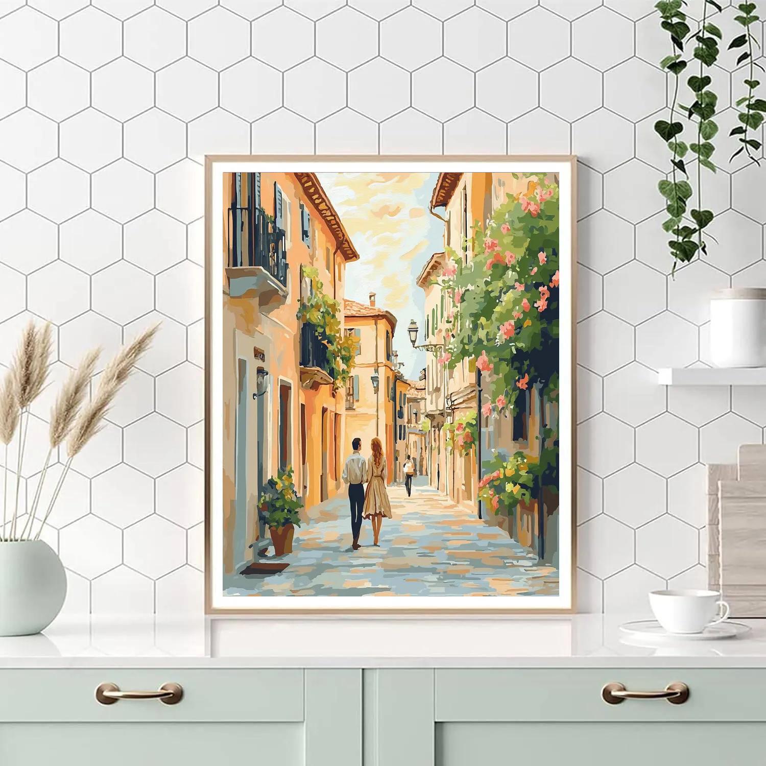 Botticelli Inspired Florentine Street Number painting