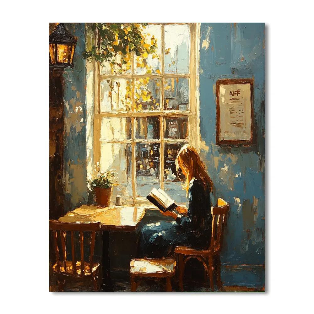 Vermeer Inspired Quiet Café DIY paint by numbers