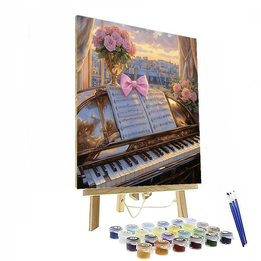 Marie Aristocats Piano Lid Lounge Disney Inspired paint by color