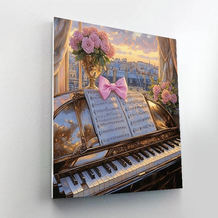 Marie Aristocats Piano Lid Lounge Disney Inspired paint by color