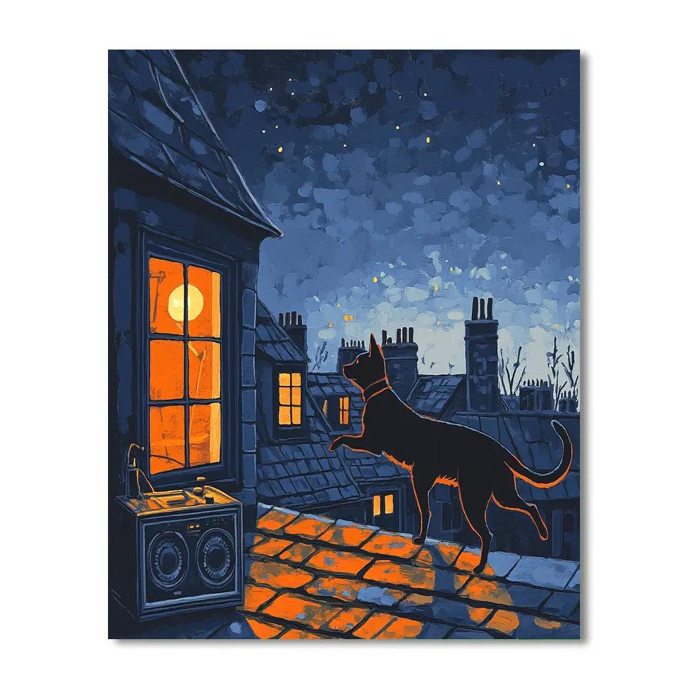 Thomas OMalley Rooftop Jazz Stroll Disney Inspired Painting by numbers kit
