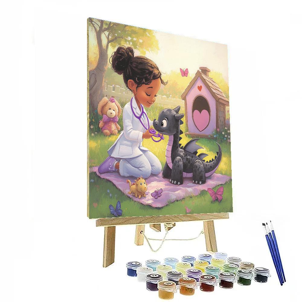 Doc McStuffins Clinic Yard Checkup Day Disney Inspired paint by numbers