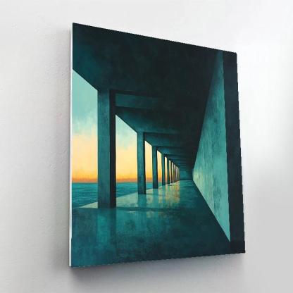 Edward Hopper Inspired Quiet Pier Paint by numbers art