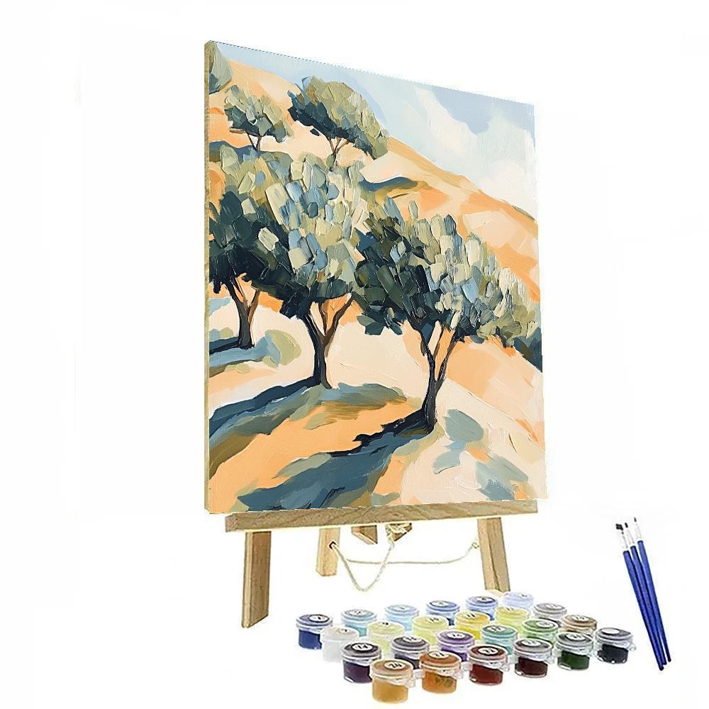 Cezanne Inspired Olive Grove Paint by numbers art