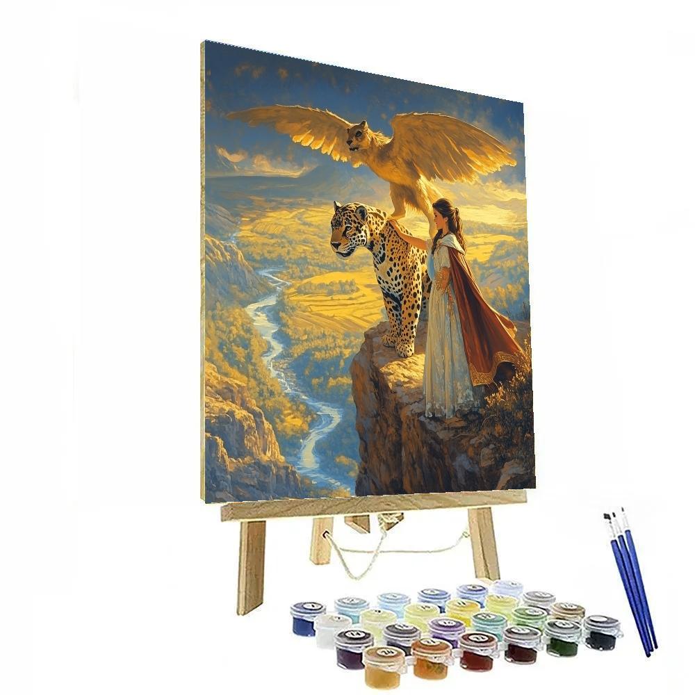 Princess Elena Skylar Cliff Launch Disney Inspired paint by numbers