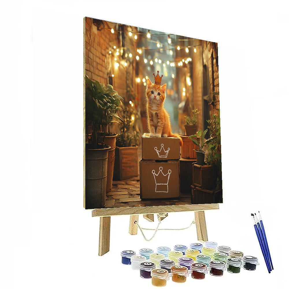 Oliver City Alley Cardboard Castle Disney Inspired paint by color