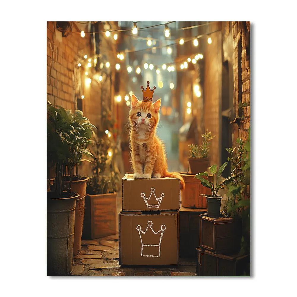 Oliver City Alley Cardboard Castle Disney Inspired paint by color