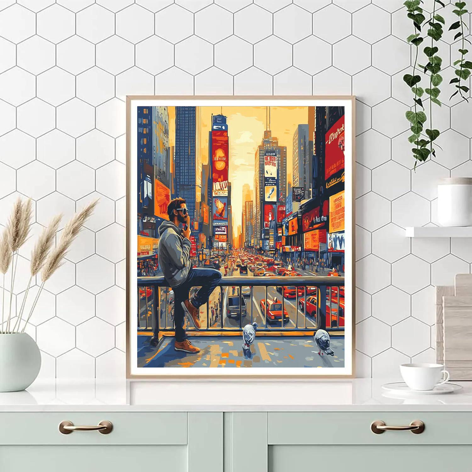 Dodger City Bridge Street Beat Disney Inspired Paint by numbers kits