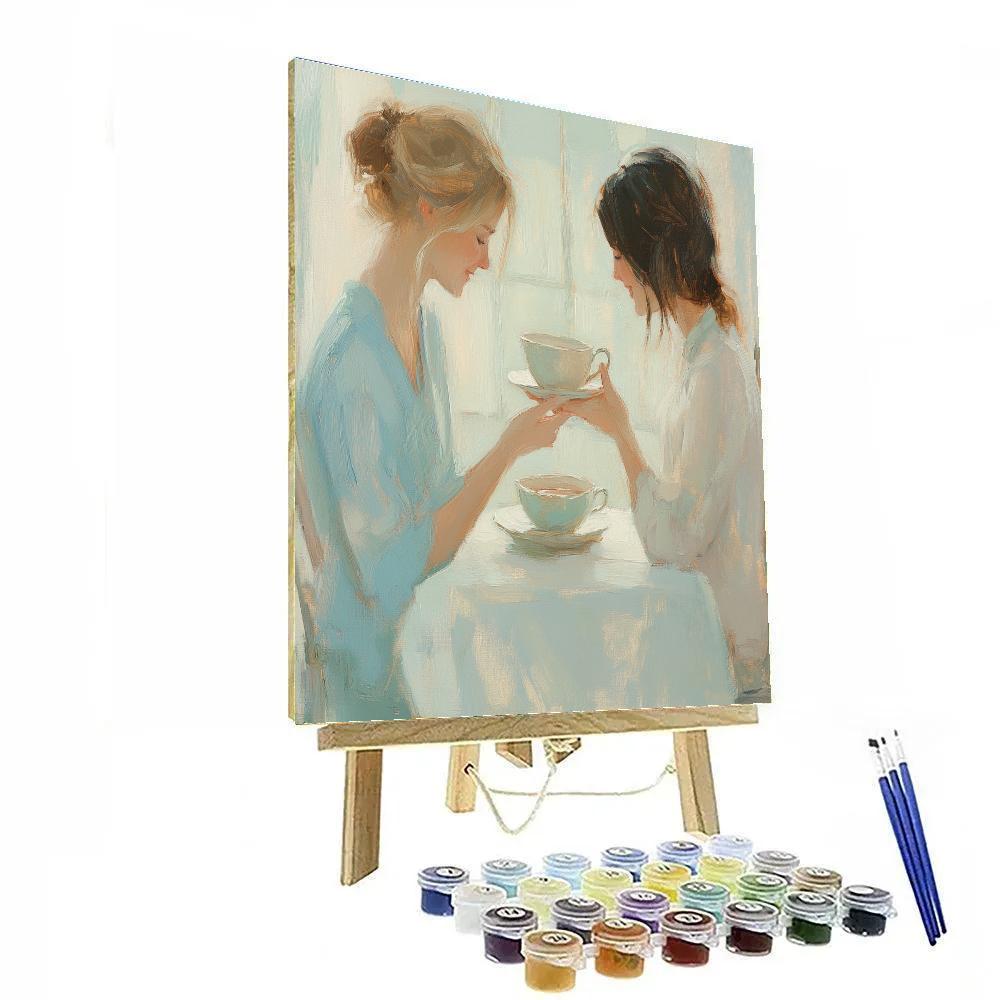 Mary Cassatt Inspired Afternoon Tea Paint by numbers art