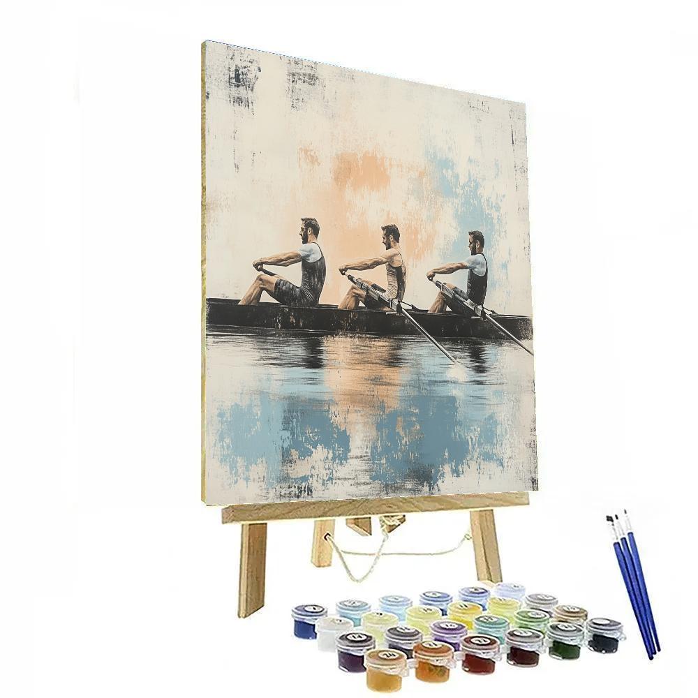 Degas Inspired Rowers Painting by numbers kit