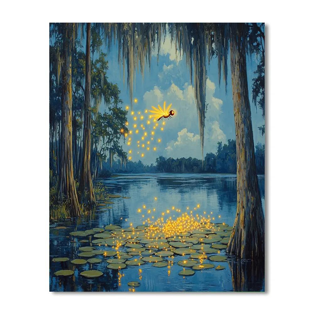 Ray Firefly Bayou Star Song Disney Inspired Painting by numbers kit