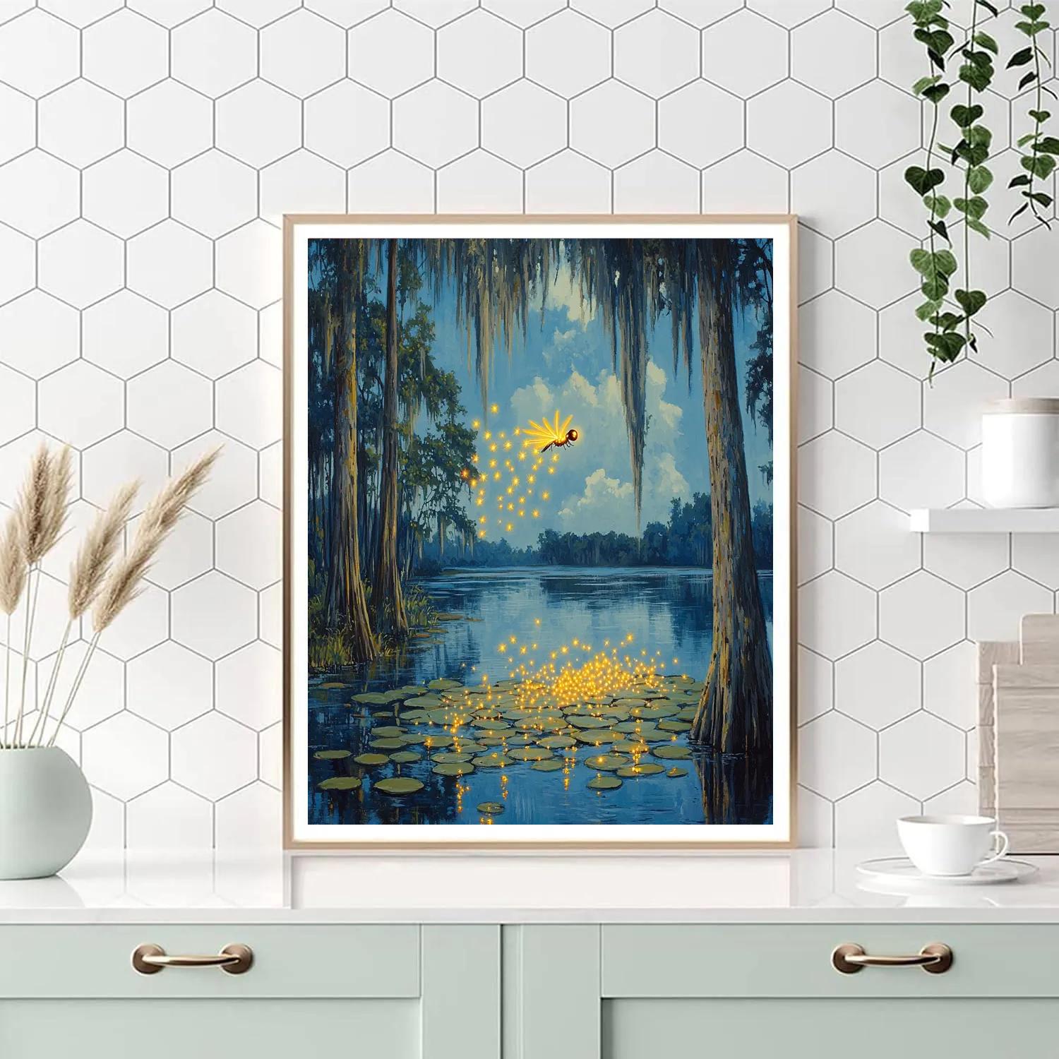 Ray Firefly Bayou Star Song Disney Inspired Painting by numbers kit