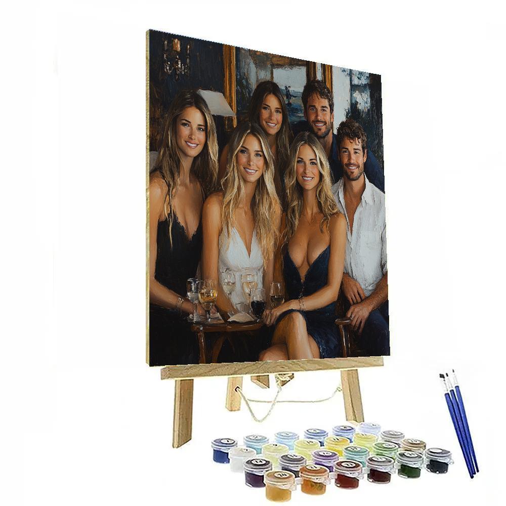 John Singer Sargent Inspired Portrait Ensemble Number painting