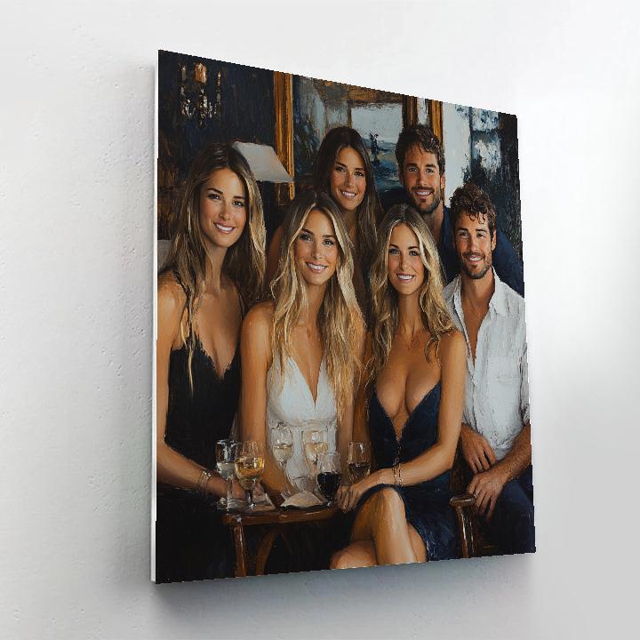 John Singer Sargent Inspired Portrait Ensemble Number painting