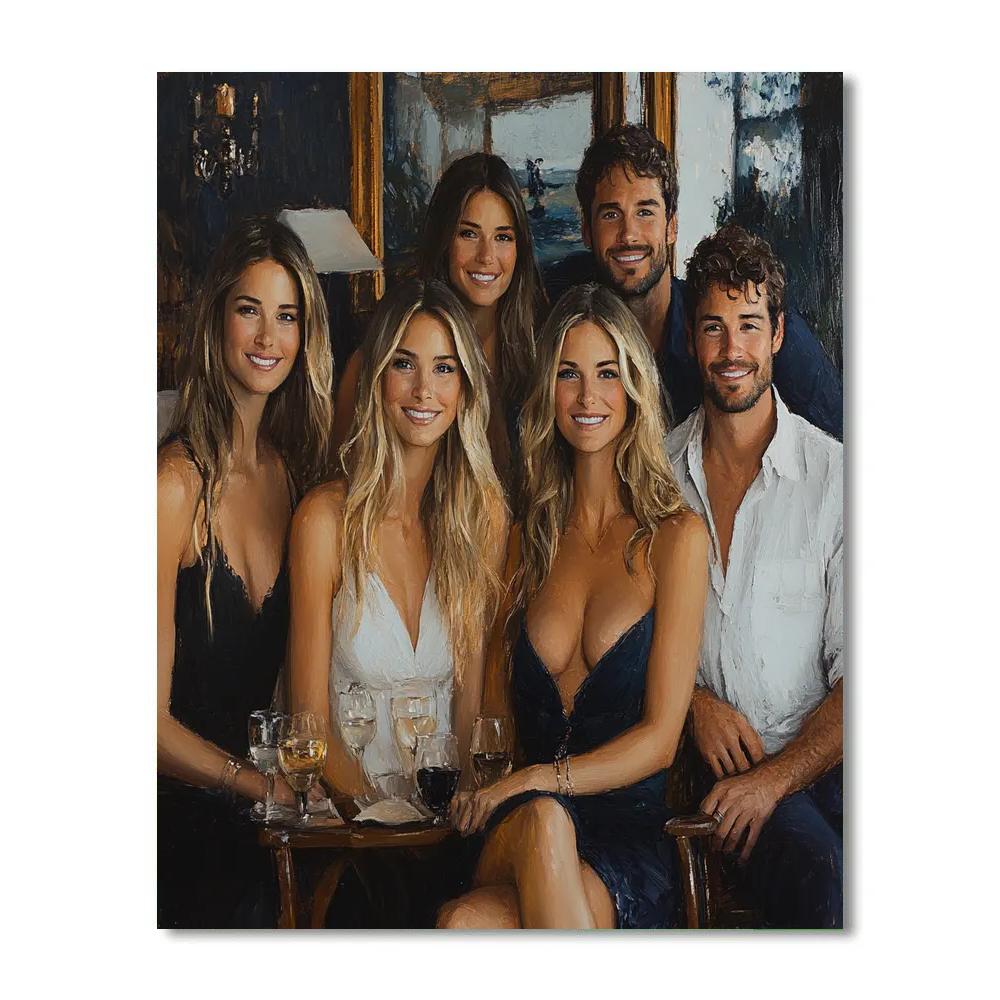 John Singer Sargent Inspired Portrait Ensemble Number painting