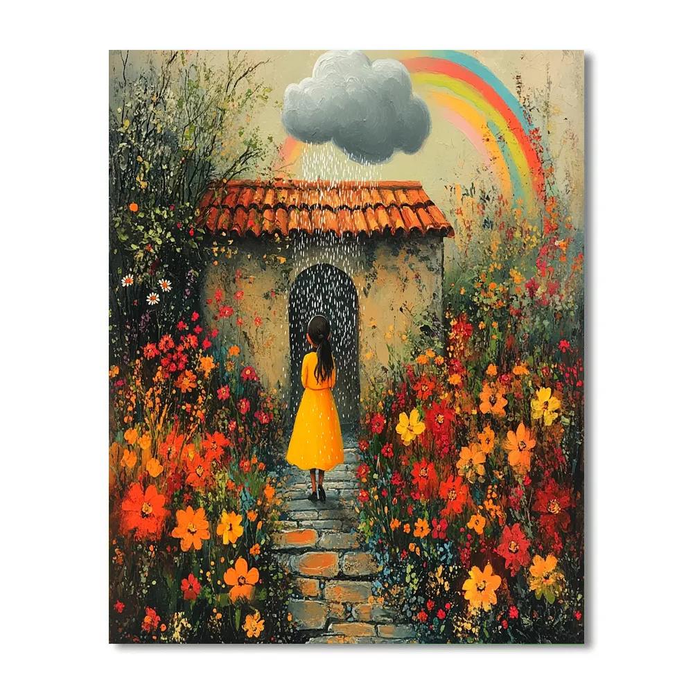 Pepa Encanto Rain Cloud Garden Walk Disney Inspired Paint by numbers kits