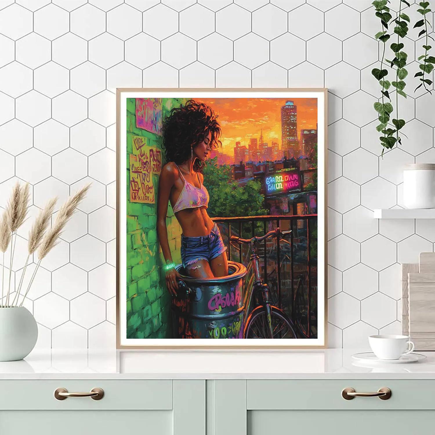 Miriam Turning Red Alleyway Beatbox Jam Disney Inspired paint by color